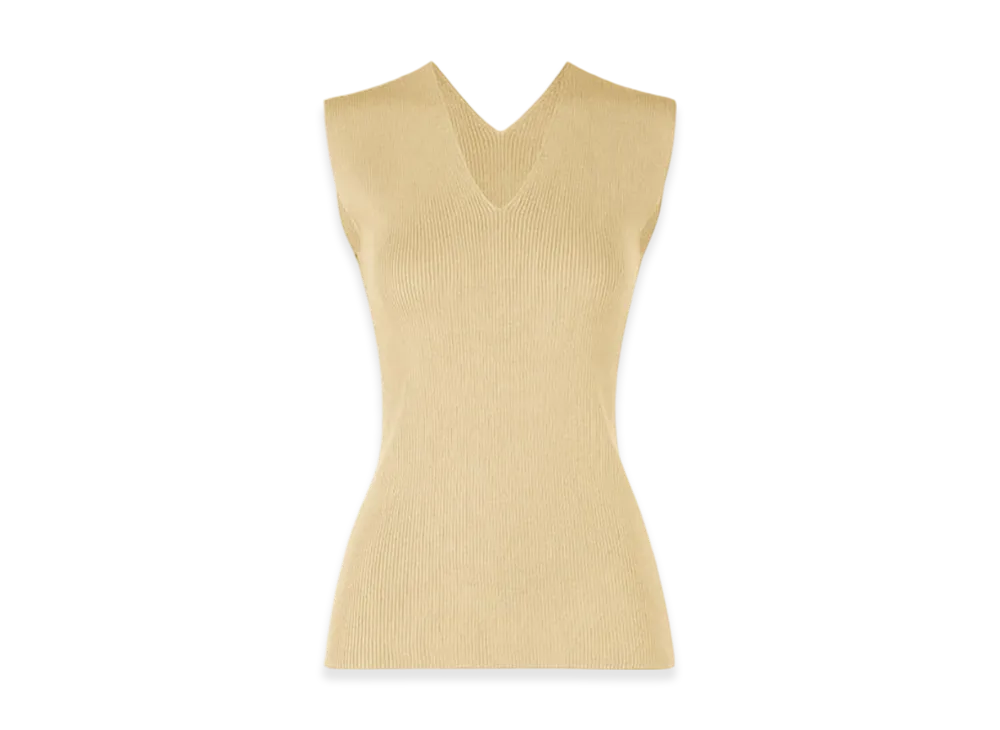 132 5. ISSEY MIYAKE Flat Rib Knit 2 "Cream Beige"