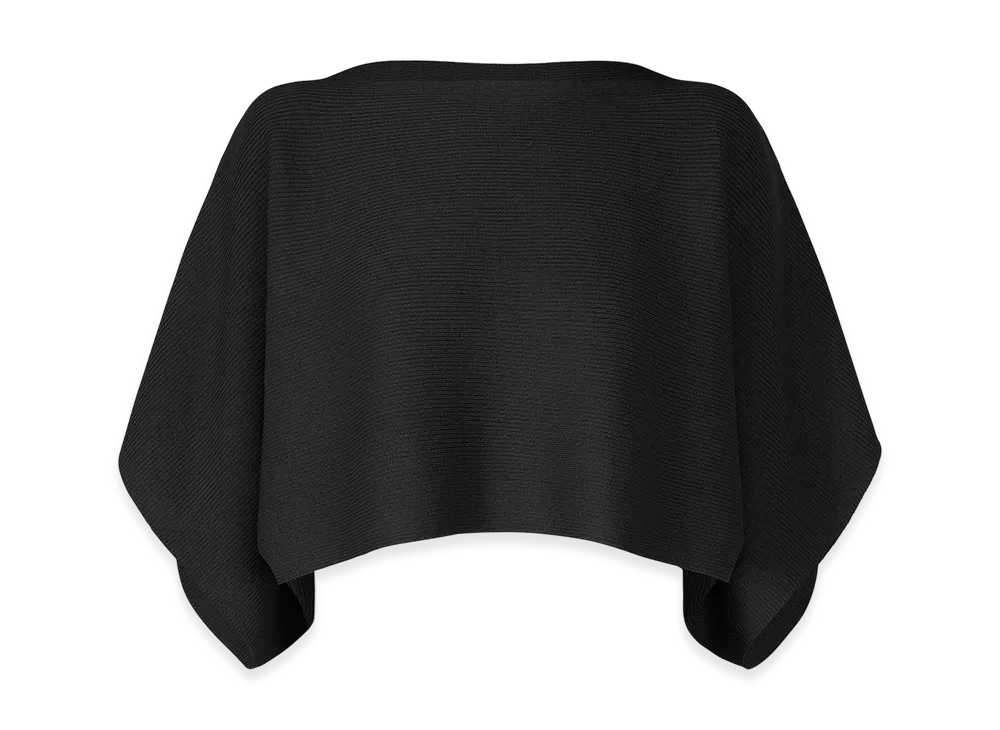 132 5. ISSEY MIYAKE Flat Rib Knit 2 "Black"