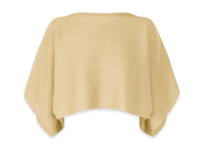 132 5. ISSEY MIYAKE Flat Rib Knit 2 "Cream Beige"