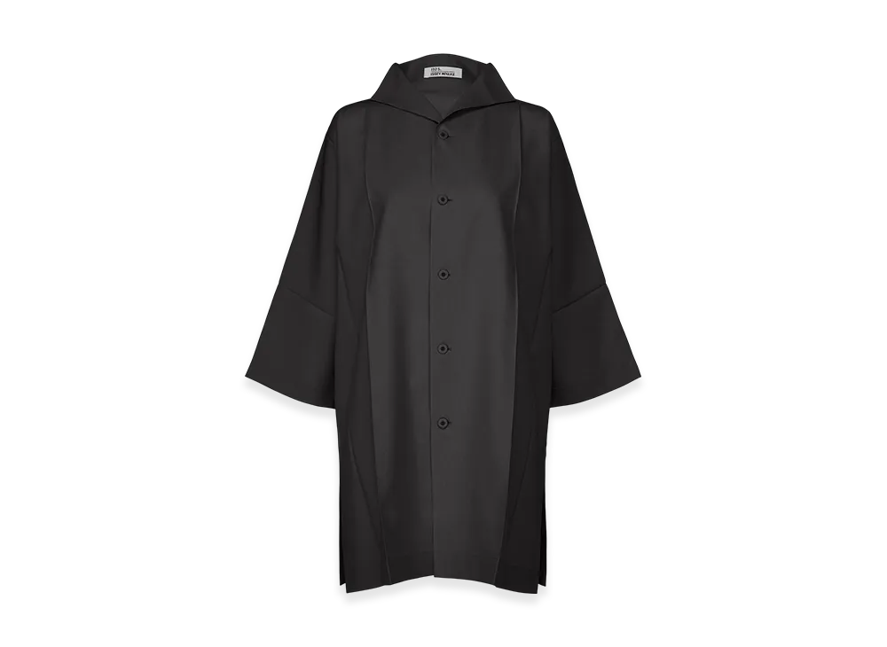 132 5. ISSEY MIYAKE Flat Shirts "Black"