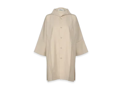 132 5. ISSEY MIYAKE Flat Shirts "Light Beige"