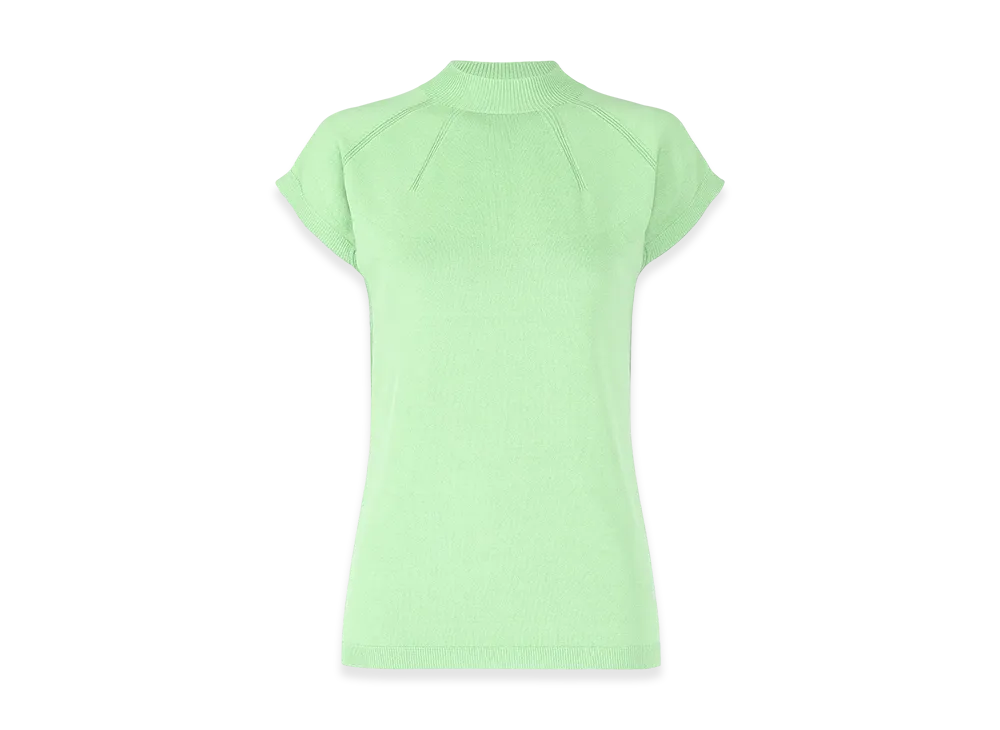 132 5. ISSEY MIYAKE Darted Knit "Mint Green"