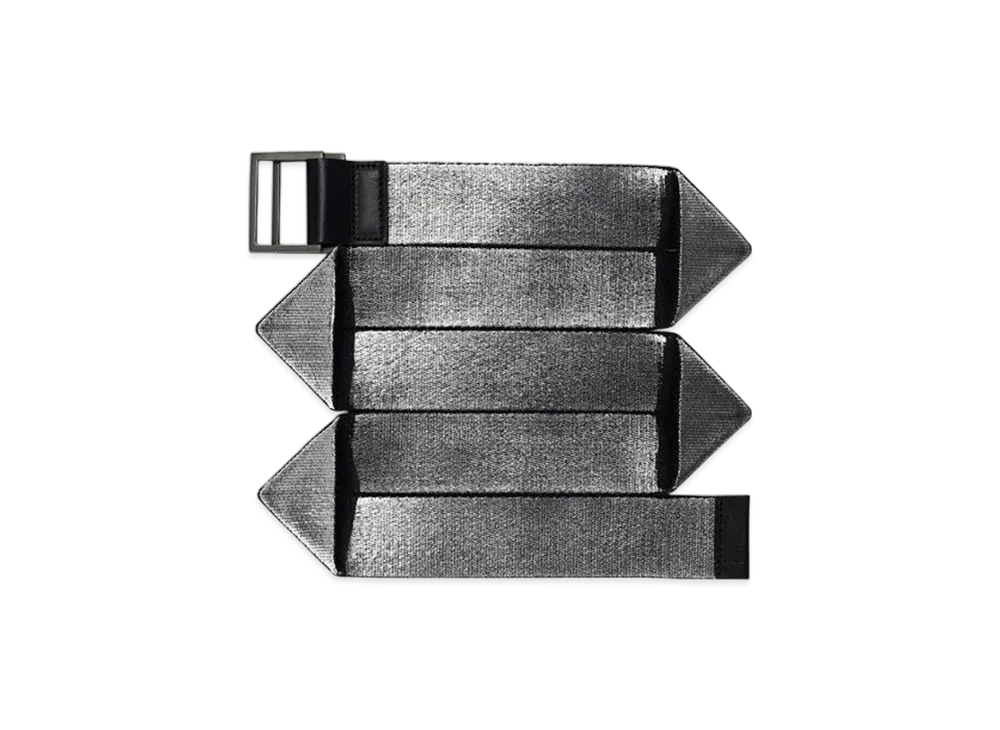 132 5. ISSEY MIYAKE Standard Belt "Black/Silver"