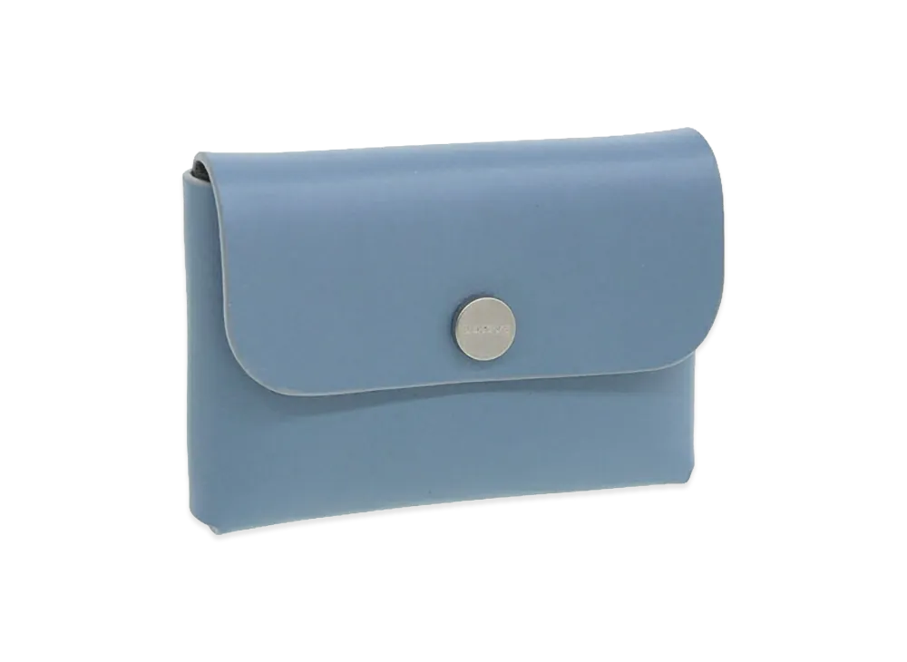 IL BISONTE Women's Card Case "Blue"
