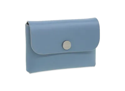 IL BISONTE Women's Card Case "Blue"