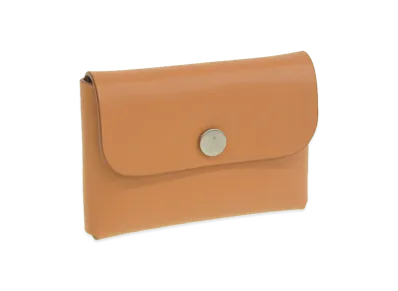 IL BISONTE Women's Coin Case "Beige"
