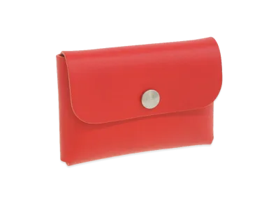 IL BISONTE Women's Coin Case "Red"