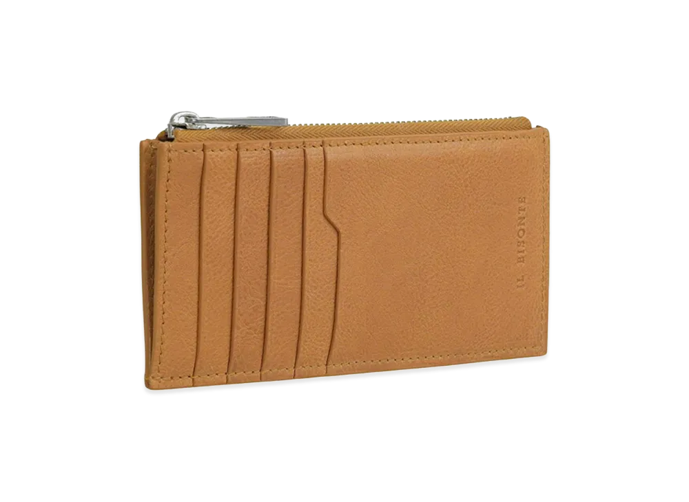 IL BISONTE Women's Card Case "Brown"