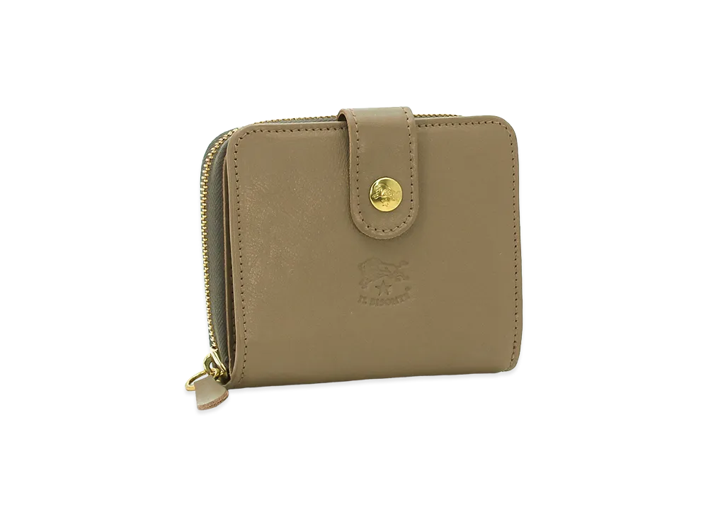 IL BISONTE Compact Wallet "Tortora"