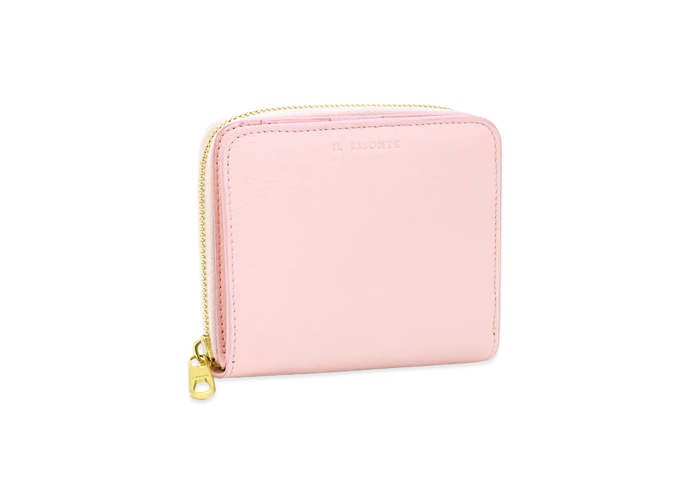 IL BISONTE Mediterranea Round Zip Wallet "Rosa Pallido"