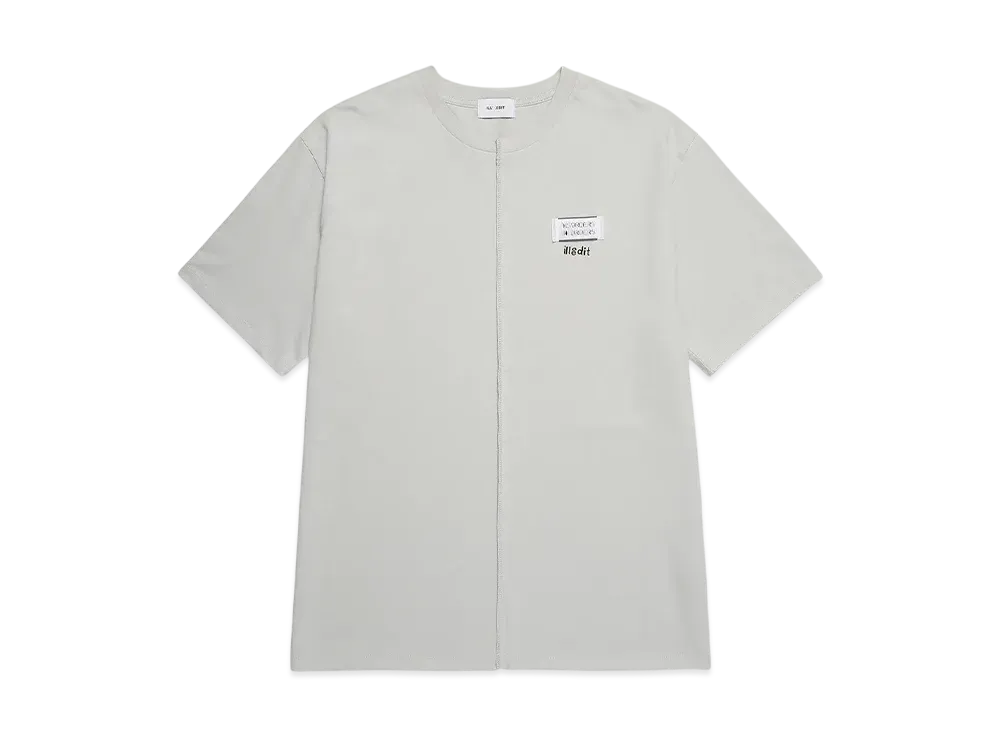 ILLEDIT Half Cutting T-Shirt "Grey"