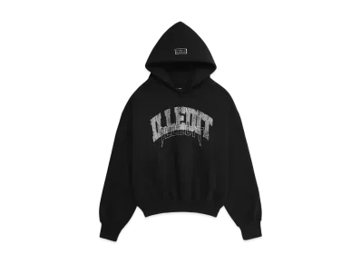 ILLEDIT Illedit Vintage Logo Crop Hood "Black"