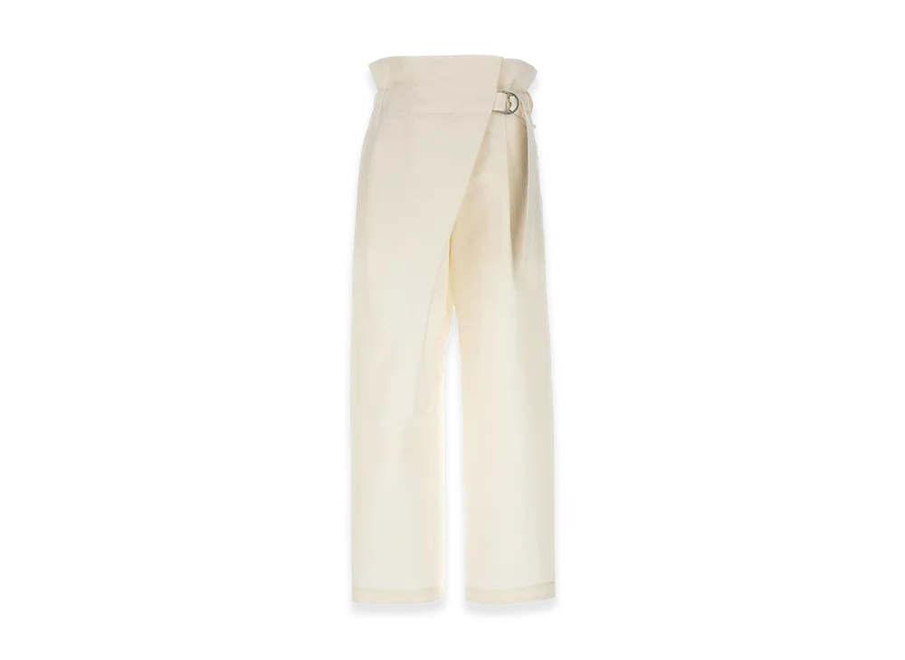 ISSEY MIYAKE Womens Enfold Trousers "White"