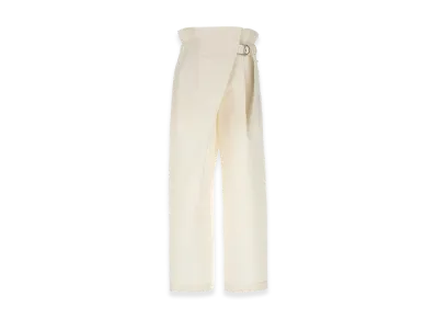 ISSEY MIYAKE Womens Enfold Trousers "White"