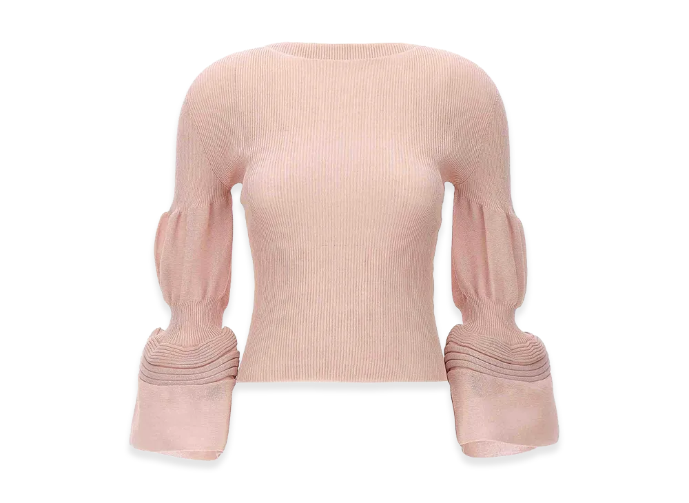 ISSEY MIYAKE Womens Assemblage Branch Top "Pink"