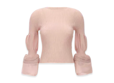 ISSEY MIYAKE Womens Assemblage Branch Top "Pink"