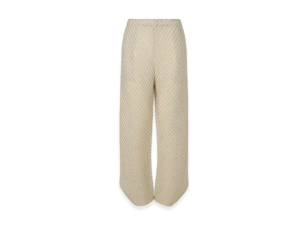 ISSEY MIYAKE Sheer Linen Like Pleats "OakaBeige"