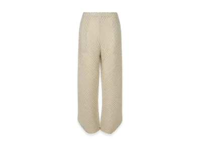 ISSEY MIYAKE Sheer Linen Like Pleats "OakaBeige"