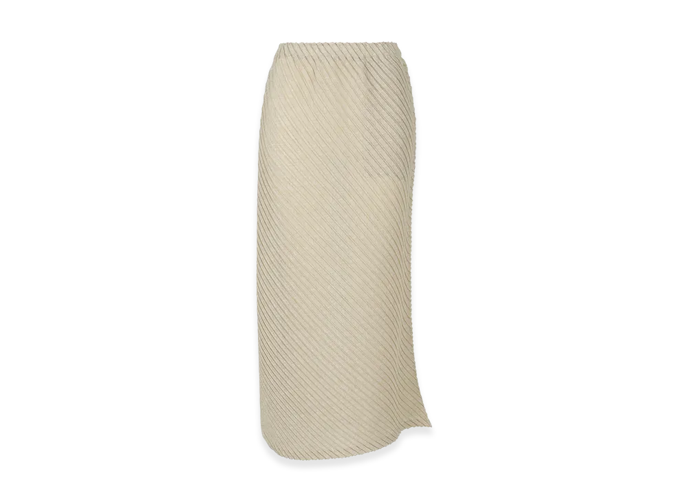 ISSEY MIYAKE Sheer Linen Like Pleats "OakaBeige"