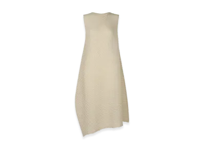 ISSEY MIYAKE Sheer Linen Like Pleats "OakaBeige"