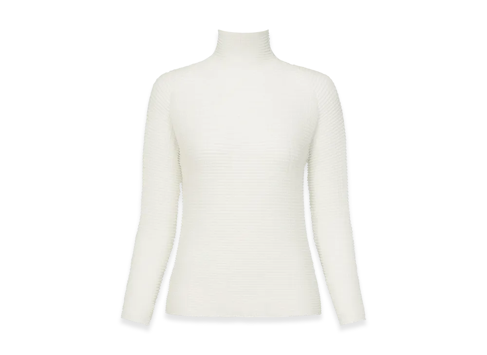 ISSEY MIYAKE Wooly Pleats BK/WT-56 "White"