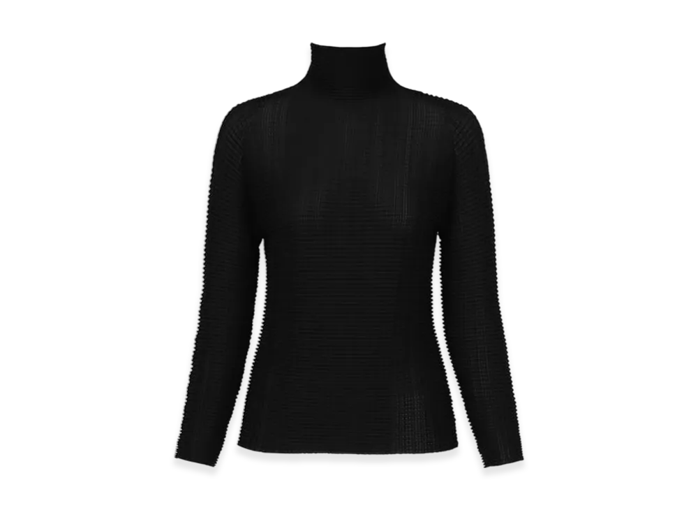 ISSEY MIYAKE Wooly Pleats BK/WT-56 "Black"