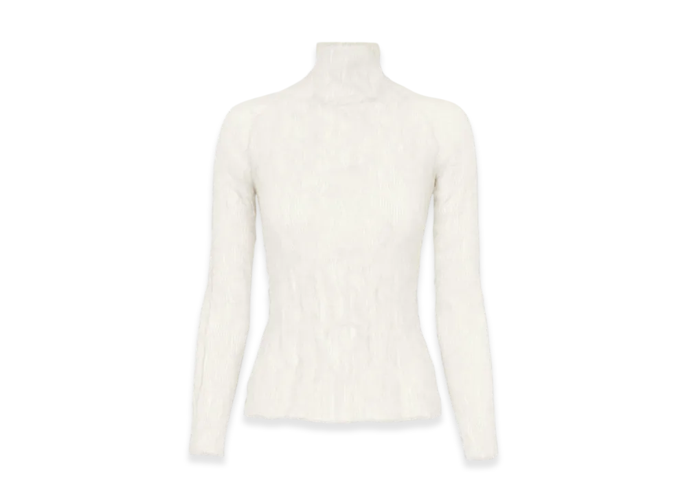 ISSEY MIYAKE Chiffon Twist BK/WT-56 "White"