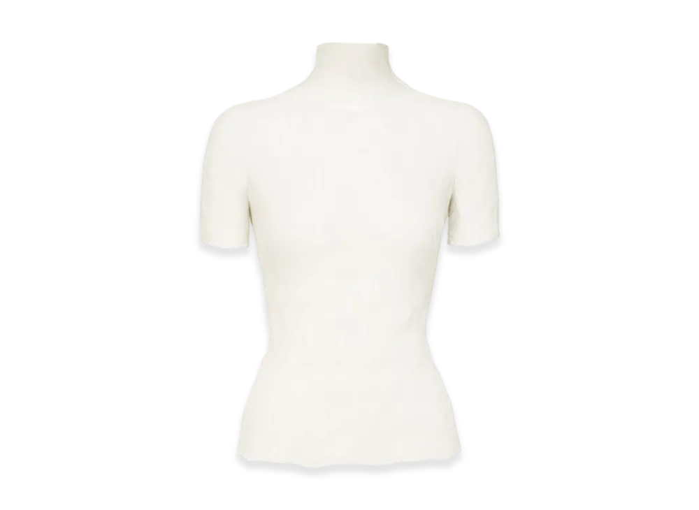 ISSEY MIYAKE Chiffon Twist BK/WT-56 "White"