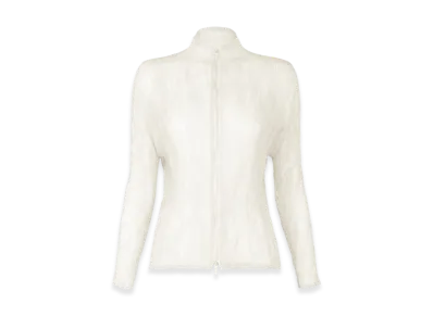 ISSEY MIYAKE Chiffon Twist BK/WT-56 "White"