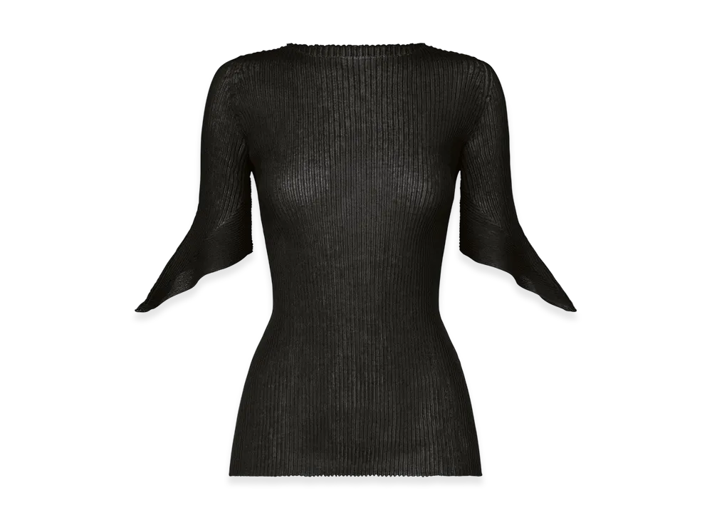 ISSEY MIYAKE Spikelet Knit "Black"