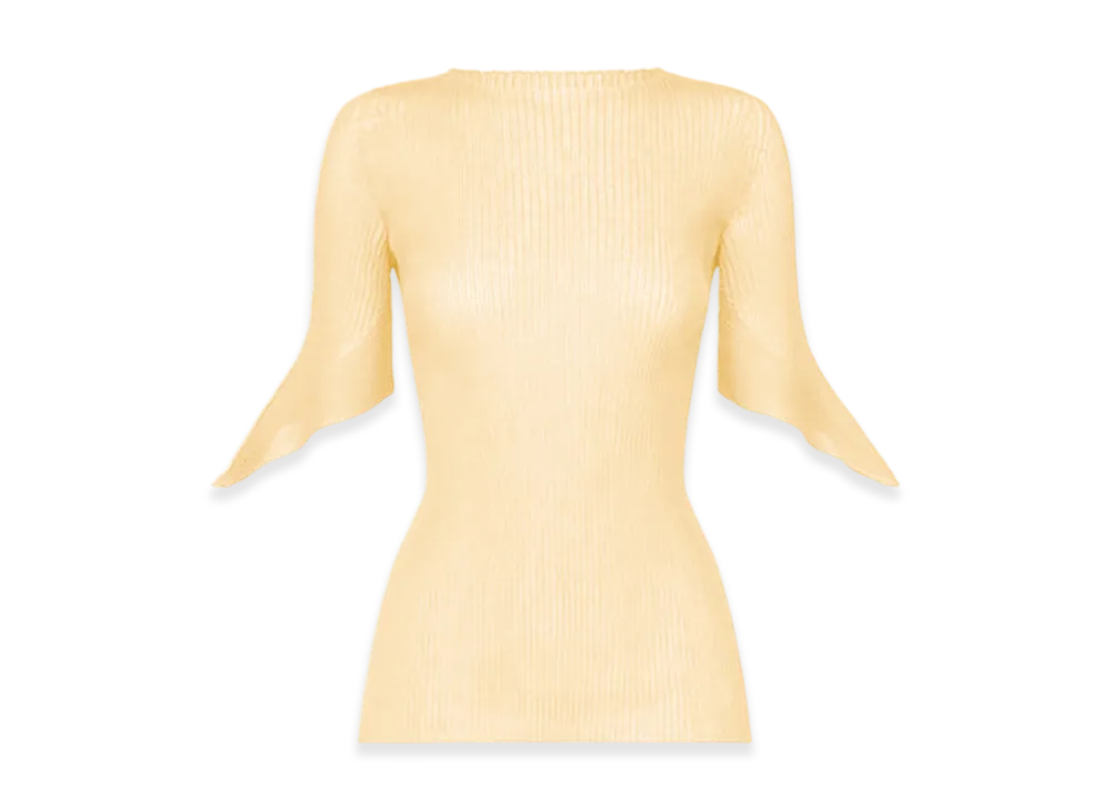 ISSEY MIYAKE Spikelet Knit "KouzoIvory"