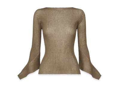 ISSEY MIYAKE Spikelet Knit "Greige"