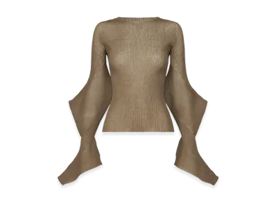 ISSEY MIYAKE Spikelet Knit "Greige"