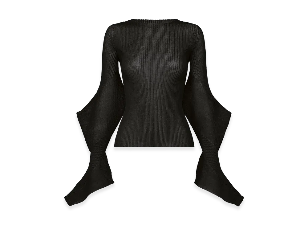 ISSEY MIYAKE Spikelet Knit "Black"