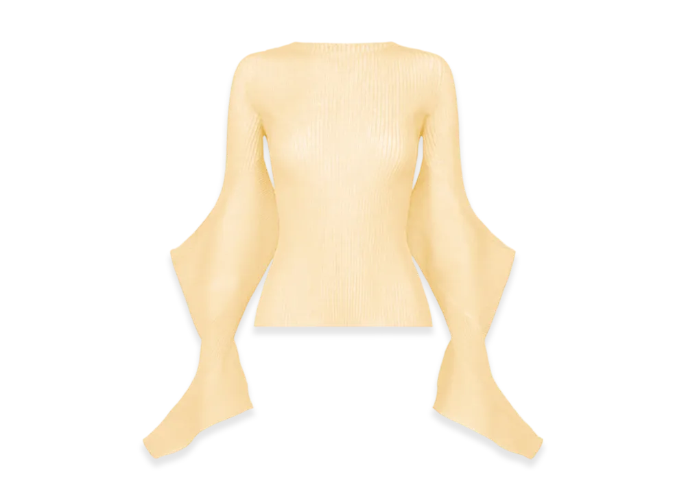 ISSEY MIYAKE Spikelet Knit "KouzoIvory"