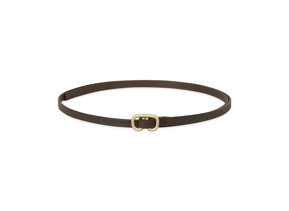 ISSEY MIYAKE Solid Leather Belt "DarkBrown"