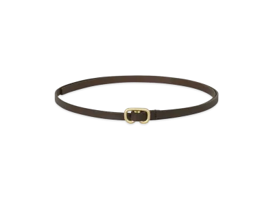 ISSEY MIYAKE Solid Leather Belt "DarkBrown"