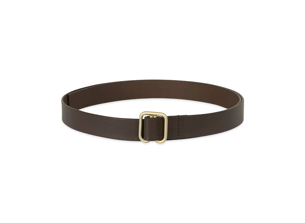ISSEY MIYAKE Solid Leather Belt "DarkBrown"