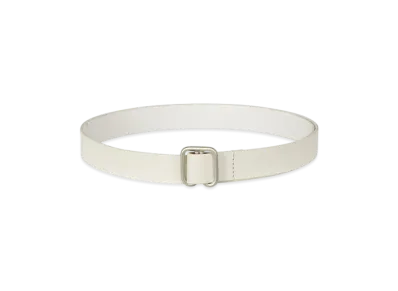 ISSEY MIYAKE Solid Leather Belt "White"