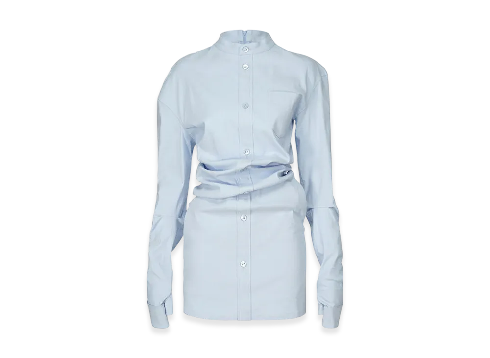 ISSEY MIYAKE Like Torso Like Shirt "LightBlue"