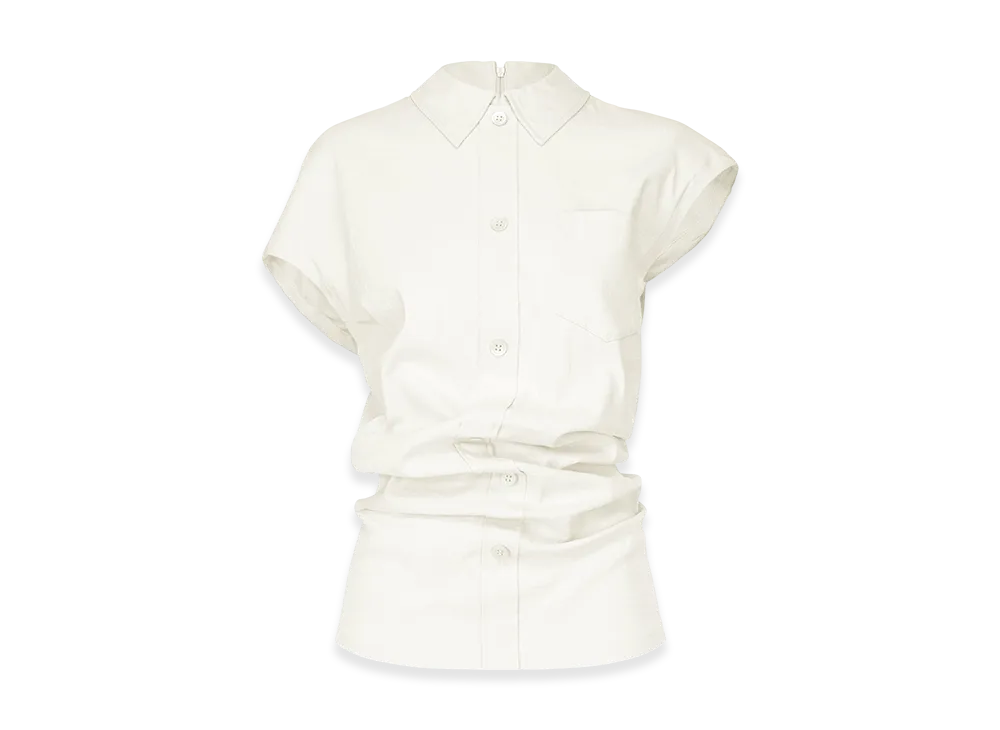 ISSEY MIYAKE Like Torso Like Shirt "White"