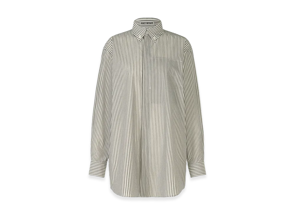 ISSEY MIYAKE Odd Shirt (Stripes) "Khaki"