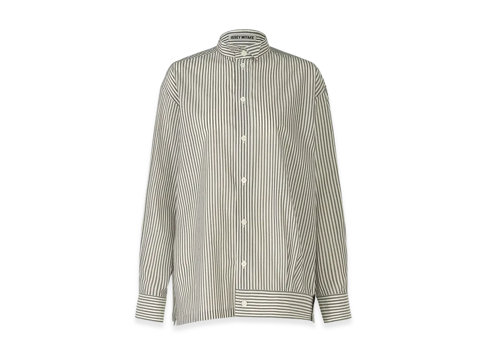 ISSEY MIYAKE Odd Shirt (Stripes) "Khaki"