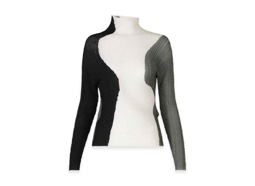 ISSEY MIYAKE Abstract Tint Pleats "Black/White"