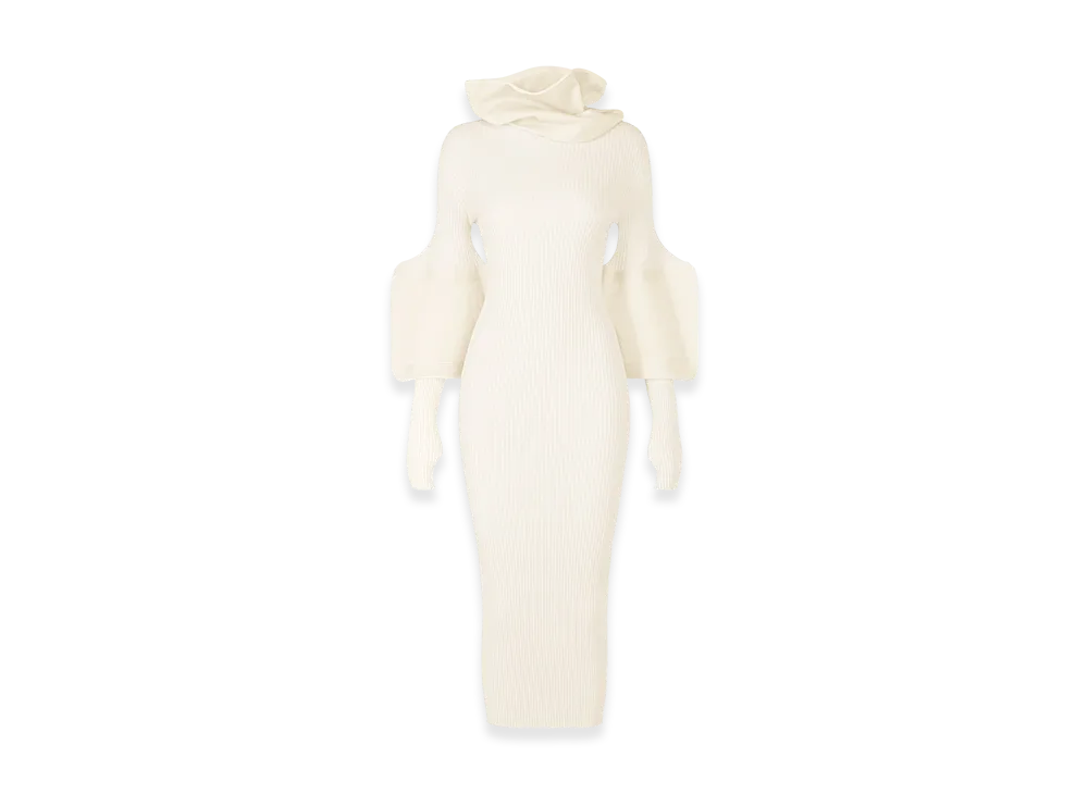 ISSEY MIYAKE Thin And Thick Knit "OffWhite"