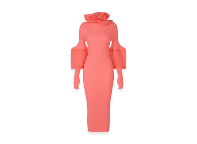 ISSEY MIYAKE Thin And Thick Knit "Coral"