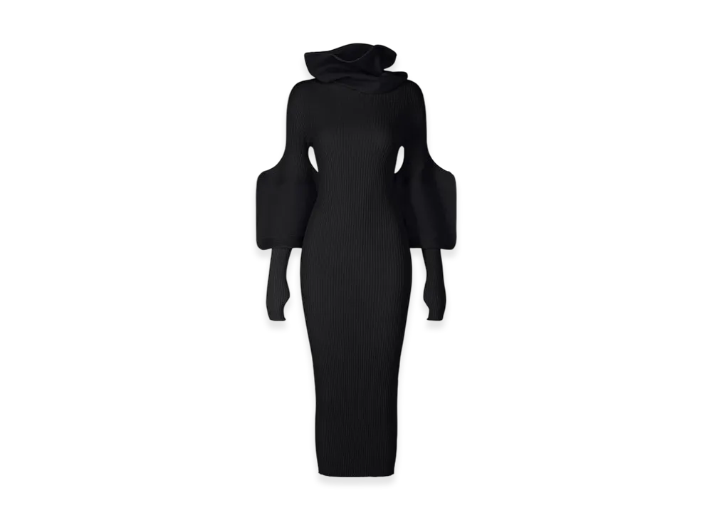 ISSEY MIYAKE Thin And Thick Knit "Black"