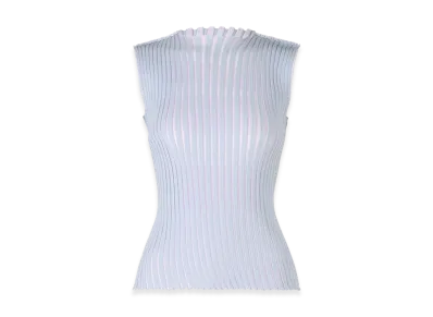 ISSEY MIYAKE Stripe Plating Knit "Blue"