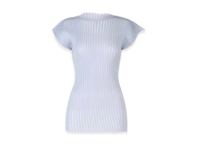 ISSEY MIYAKE Stripe Plating Knit "Blue"