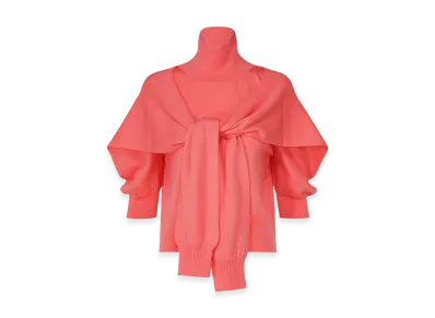 ISSEY MIYAKE Four-Sleeved (Wool) "Coral"